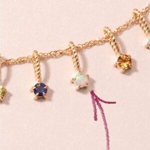 Catbird 14k Gold Opal Little Star Birthstone Charm